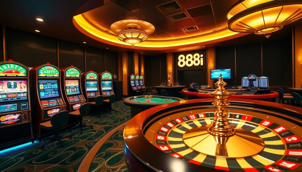 Experience the thrill of casino gaming with 88i's vibrant slot machines and poker tables.