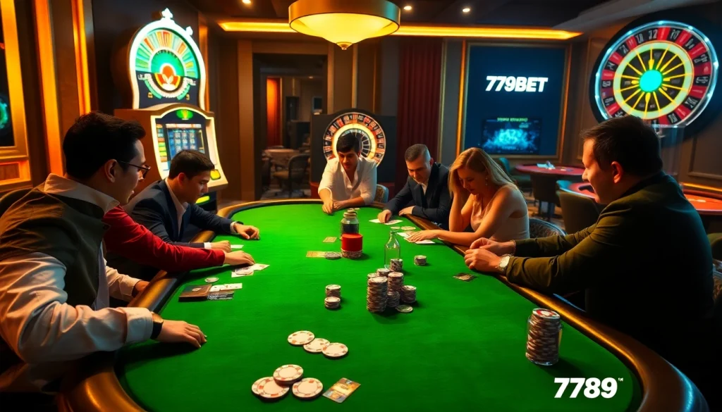 Experience the thrill of high-stakes gaming with 789BET's luxurious casino atmosphere.