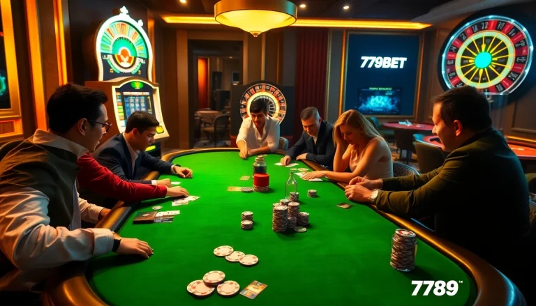 Experience the thrill of high-stakes gaming with 789BET's luxurious casino atmosphere.