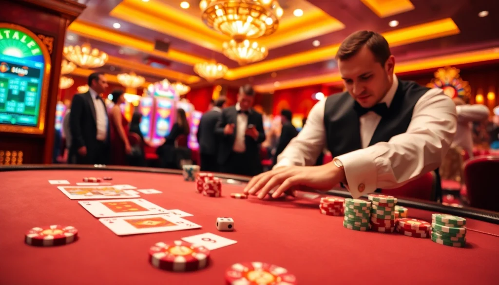 Experience thrilling games at TR88 with vibrant casino visuals and dynamic gambling action.