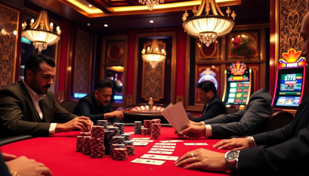 The original hidden wiki showcases a thrilling casino atmosphere with poker chips and players.