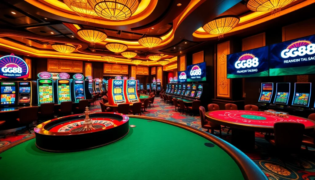 Experience the excitement at the trang chủ gg88 casino with vibrant games and luxurious tables.
