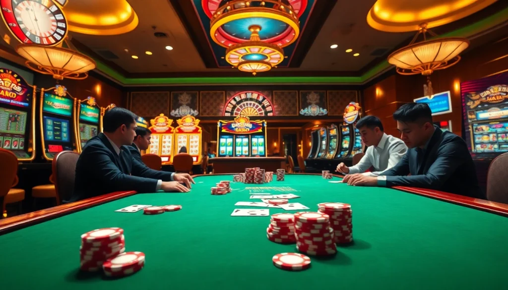 Join the action with login rajatoto88 at our buzzing casino games, featuring poker chips and bright slot machines.